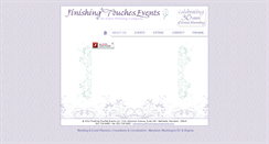 Desktop Screenshot of finishingtouchesevents.com